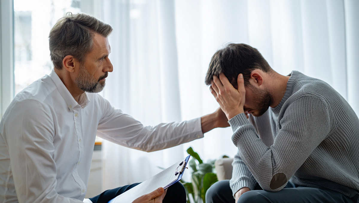 Пациент на приёме у врача