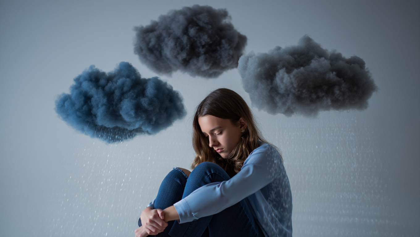 Девушка в депрессивном состоянии