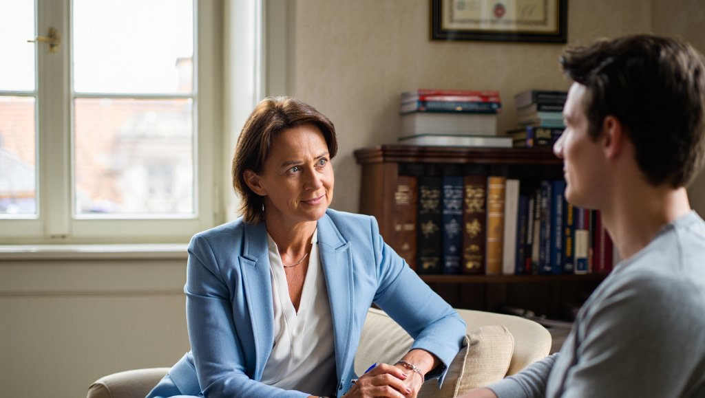 Пациент на приёме у врача