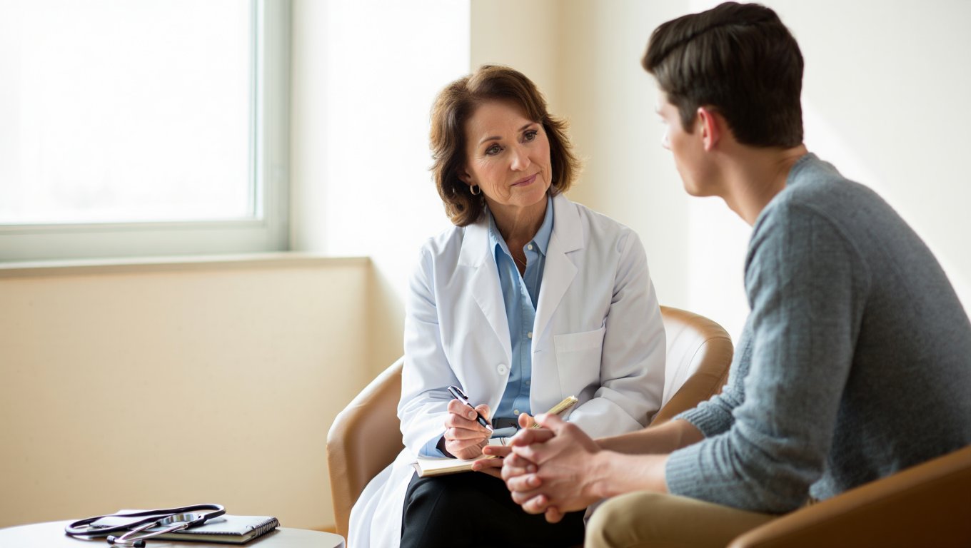 Пациент на приёме у врача